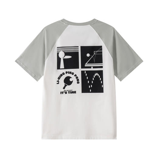 李宁运动潮流系列男子冰感舒适吸湿排汗短袖文化衫AHSVA31 商品图1