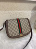 GUCCI Ophidia 乌木色 老花拼皮 中号 邮差包 商品缩略图0