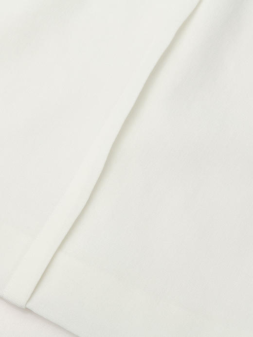 法式慵懒风白色圆领无袖雪纺上衣 压褶细节后拉链 夏季宽松遮肉通勤背心 商品图3