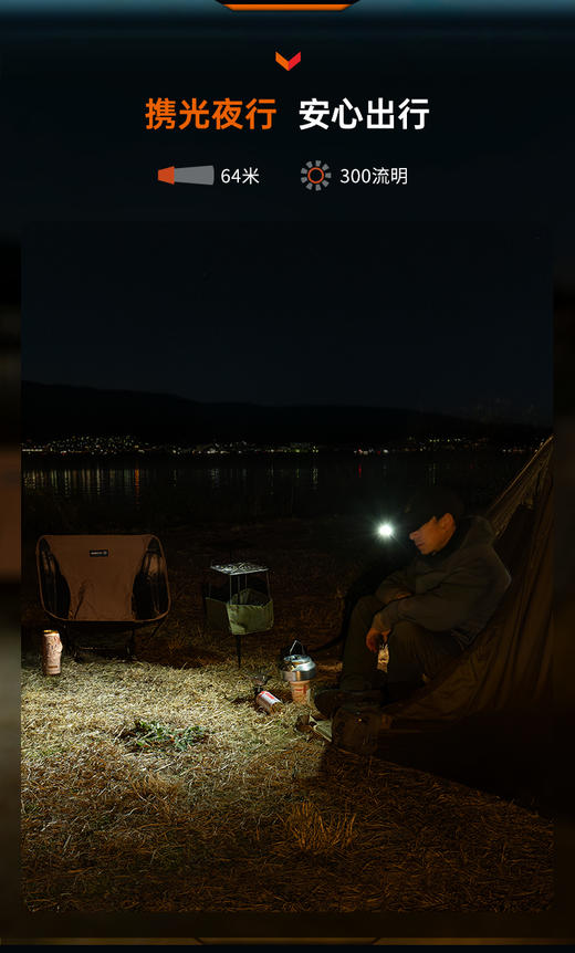 Fenix菲尼克斯E04R小型手电筒便携骑行警示安全夜跑可充电肩夹灯 商品图5