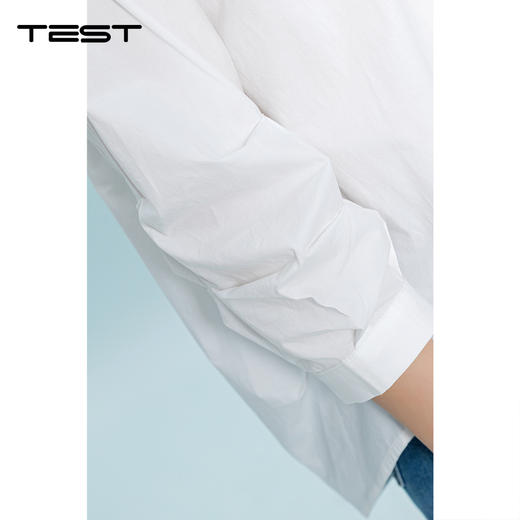 夏上新艺术印花白衬衫女夏季宽松休闲设计感1262058 商品图3