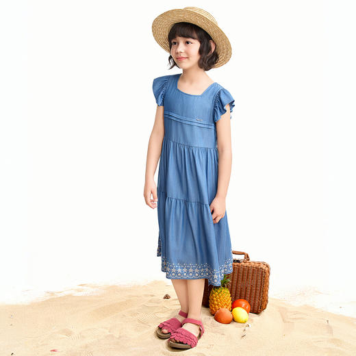 【实体店同款】女童短袖连衣裙夏季新款安奈儿童装AG623150 商品图5