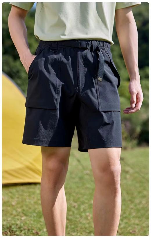 F041001夏季新款户外男子运动防泼水工装露营登山宽松休闲短裤 商品图12