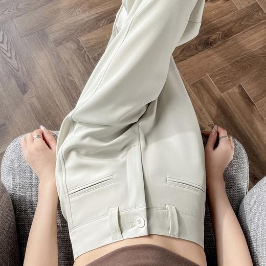 卷卷紫垂顺显瘦西装阔腿裤 面料软糯舒适亲肤有垂感 西装阔腿显瘦遮肉 三色可选经典百搭 休闲/通勤 商品图2