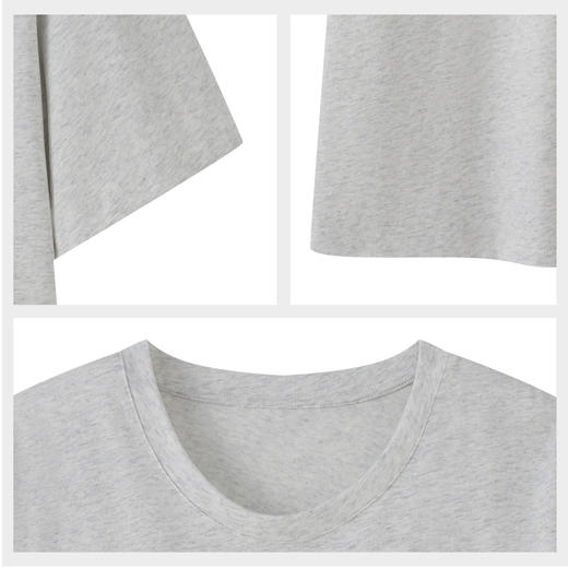 【59元超值新品】（小版）【秀黛】女圆领休闲短袖裙棉混纺挺括复古甜美蕾丝花边法式优雅女士夏季睡裙W2551095T【门店同款】 商品图4