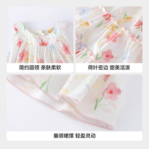 【实体店同款】女童无袖连衣裙夏季新款安奈儿童装XG623123 商品图4