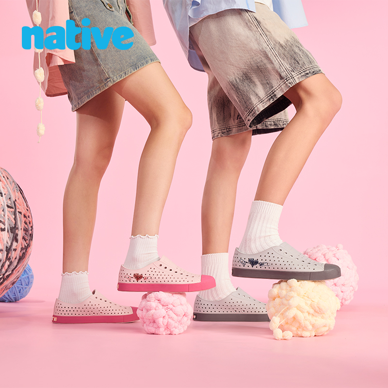 【2026Native新款】春夏新品Jefferson情人节情侣洞洞鞋 男女同款