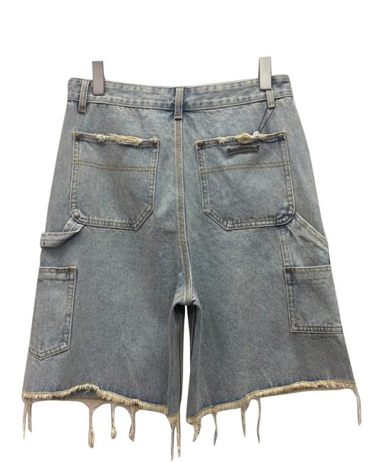 男款毛边破损休闲短裤la009 商品图1