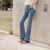 森柔|商场同款森马牛仔裤女夏分割长裤2026新款显瘦显腿长喇叭裤 商品缩略图0