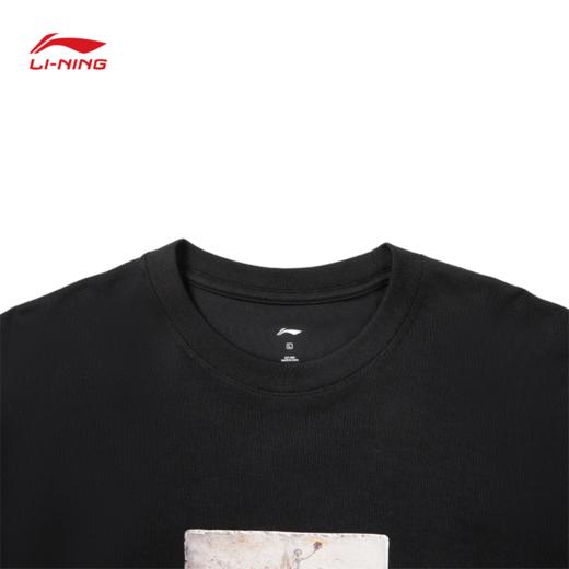 李宁吉米巴特勒男子冰感舒适宽松短袖文化衫AHSW031 商品图2