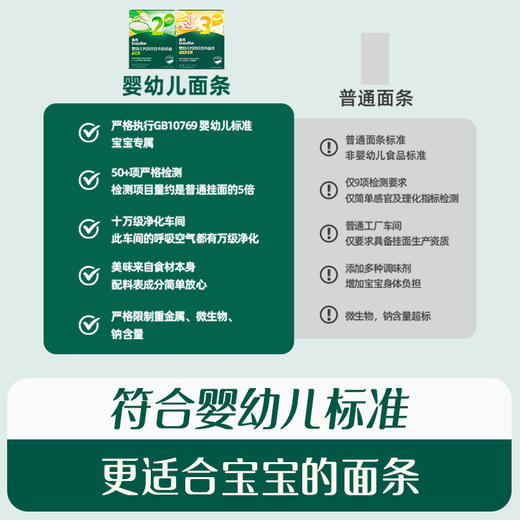 【内享汇】英氏婴幼儿钙铁锌粒粒面/碎碎面/面条/彩蝶面/螺旋面（1-5阶多造型任选） 商品图2