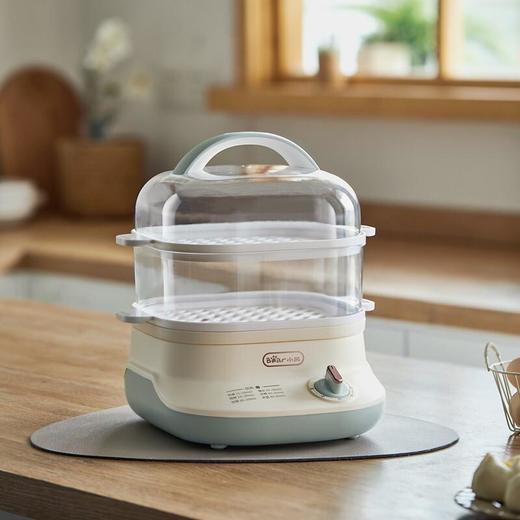 【自营】小熊(Bear)电蒸锅煮蛋器蒸锅家用电蒸笼多功能双层大容量早餐电热煮锅 可预约定时 DZG-C60Q8快速出气自动断电防干烧双层叠放蒸煮 商品图1