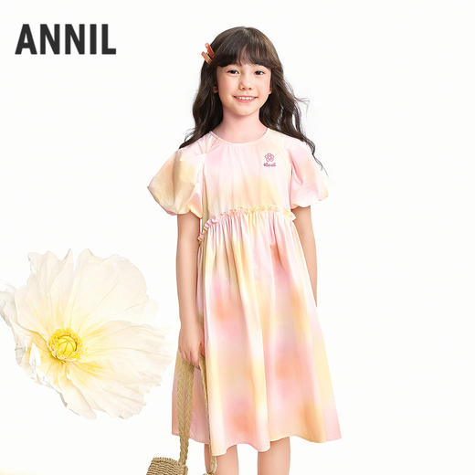 【实体店同款】女童短袖连衣裙夏季新款安奈儿童装AG623149 商品图0