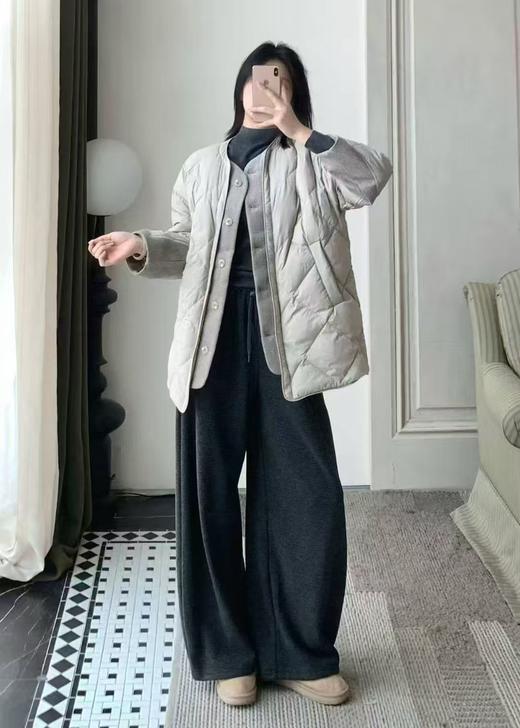 【门店同款】ENJOY冬季老钱风拼接菱格羽绒服 168246750 商品图1