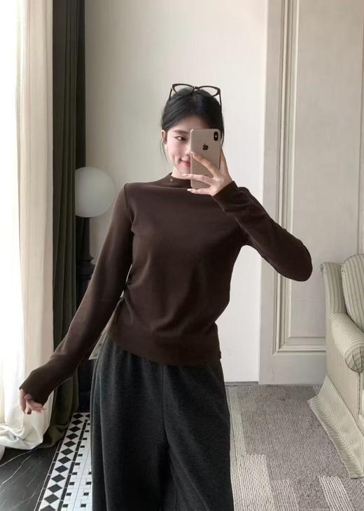 【门店同款】ENJOY冬季简约修身半高领打底 168248229 商品图1