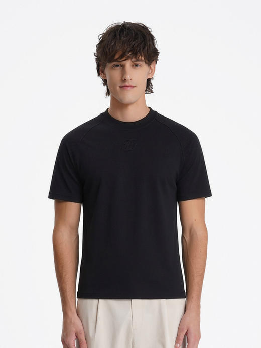 callisto藏青插肩款款式弹力棉T恤 商品图2