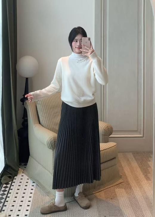 【门店同款】ENJOY冬季领口镂空珍珠针织衫 167546259 商品图1