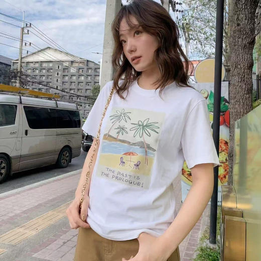 （3件起拍，单拍不发货）2026花型全面升级品质纯棉韩系印花T恤短袖全包边yc0420014 商品图5