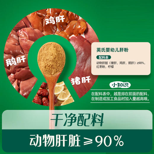 【内享汇】英氏1阶婴幼儿肝粉  54g/盒 商品图4