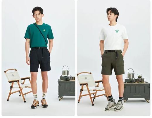 F041001夏季新款户外男子运动防泼水工装露营登山宽松休闲短裤 商品图10