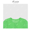 04-3潘依绣丁丁宠粉【漫波青柠】亚麻人丝薄款凉感纱线短袖针织上衣Q21256 商品缩略图2