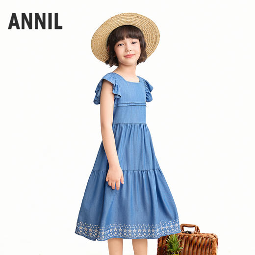 【实体店同款】女童短袖连衣裙夏季新款安奈儿童装AG623150 商品图1