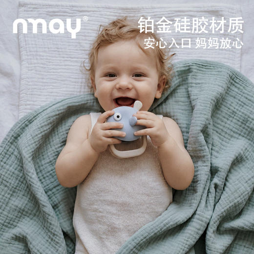 nmay 小鱼手套牙胶 婴儿磨牙安抚神器硅胶宝宝磨牙5月+ 商品图2