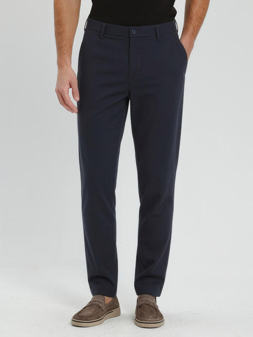 callisto藏青微弹混纺休闲裤 商品图2