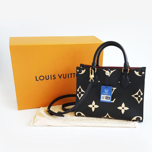 【99新】LV路易威登Onthego系列M45659小号黑白全皮onthego手提单肩包女士040426AK12 商品图1