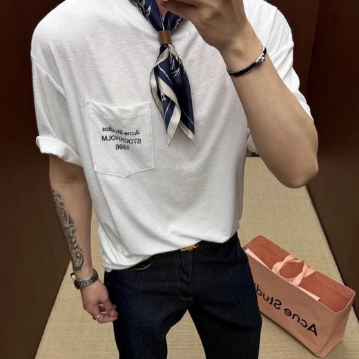 重磅渠道   ac短袖系列   宽松版型T恤 做旧炒色TEE 男女同款 商品图4