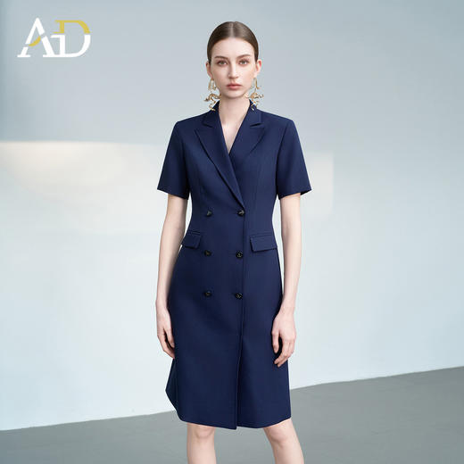 AD正式场合西装连衣裙女夏2026新款高级感通勤职业装高知得体裙子 商品图2