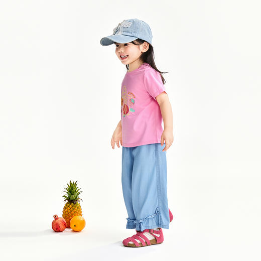 【实体店同款】女童圆领短袖上衣夏季新款安奈儿童装XG621203 商品图6