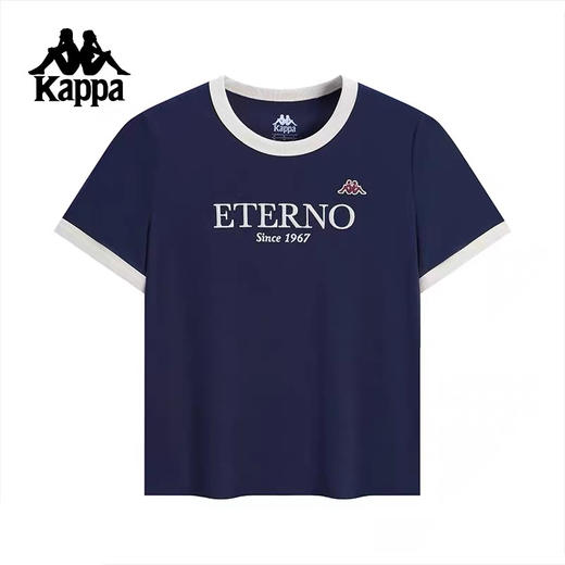 XY｜Kappa卡帕女装新款运动休闲简约百搭短袖T恤K0F62TD22-906 商品图0