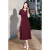 米思阳2026夏季新款优雅气质小V领连衣裙高级感收腰通勤鱼尾裙女3105/1230 商品缩略图4