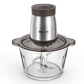 【自营】小熊(Bear)绞肉机家用电动多功能肉馅机婴儿辅食打肉机搅拌切菜 玻璃碗不锈钢刀头 QSJ-D03W5两档调速玻璃碗易清洗双层刀快切