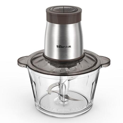 【自营】小熊(Bear)绞肉机家用电动多功能肉馅机婴儿辅食打肉机搅拌切菜 玻璃碗不锈钢刀头 QSJ-D03W5两档调速玻璃碗易清洗双层刀快切 商品图0