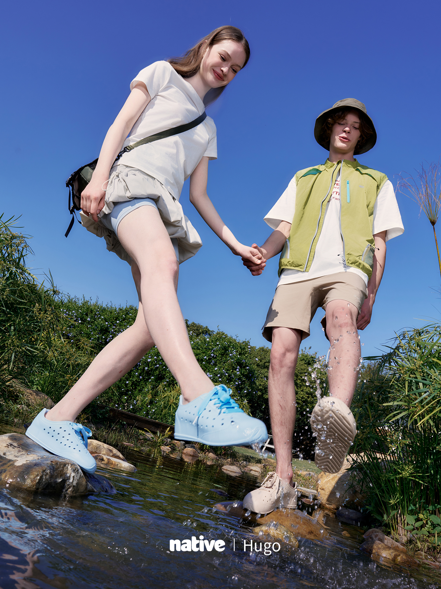 native EVA德训洞洞鞋hugo户外休闲轻便透气夏男女款