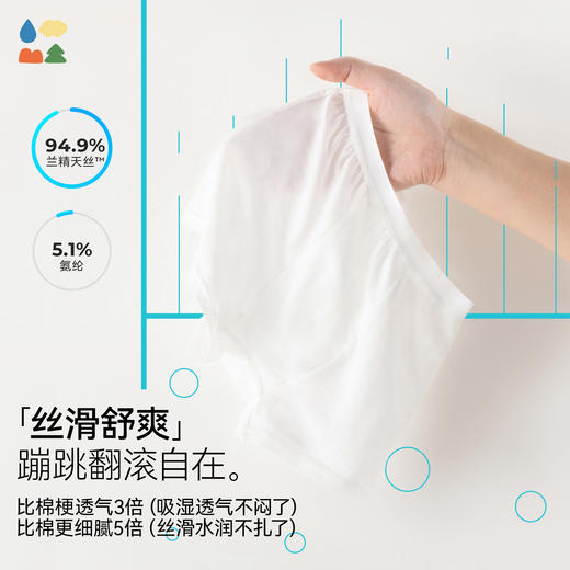 【儿童一次性内裤】森林棠兰精天丝男童女童EO灭菌旅行日抛平角内裤23761276 商品图1