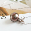 【天然正品】AU585白金镶天然近完美约11.2MM大溪地海水珍珠吊坠项链 250326NJS18 商品缩略图4