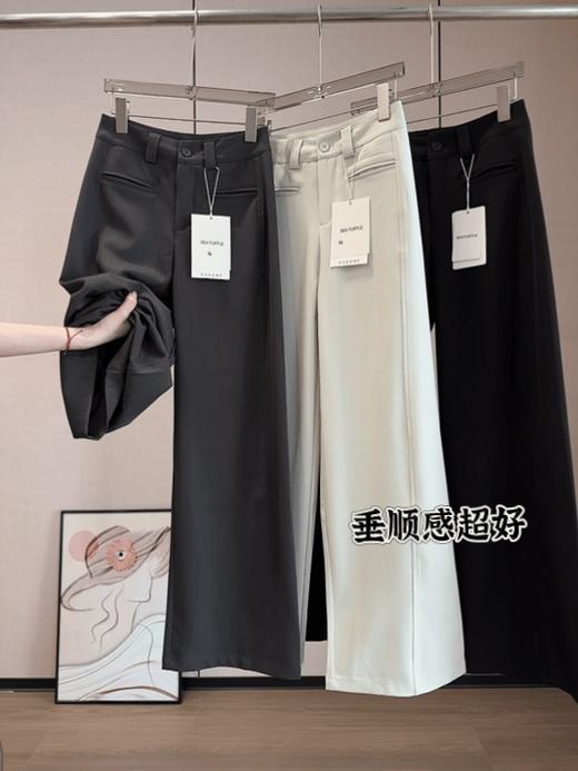 【哥di同款】限时秒杀！高端直筒西装裤，自带微弹力，垂感免烫、上身有型！舒适！ 商品图3