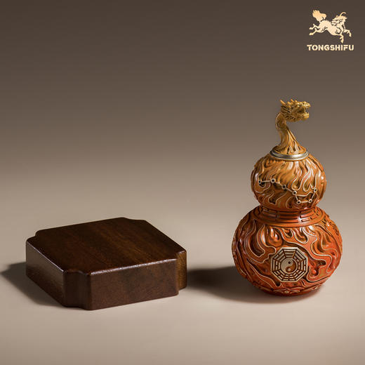 铜师傅《太极龙吟》龙头葫芦铜工艺品桌面摆件 开业装饰礼品 商品图4