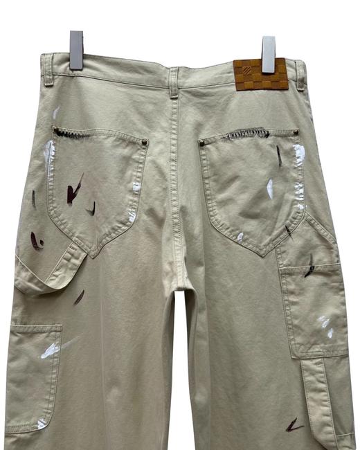 男款手工泼墨刺绣工装裤长裤zh 商品图2