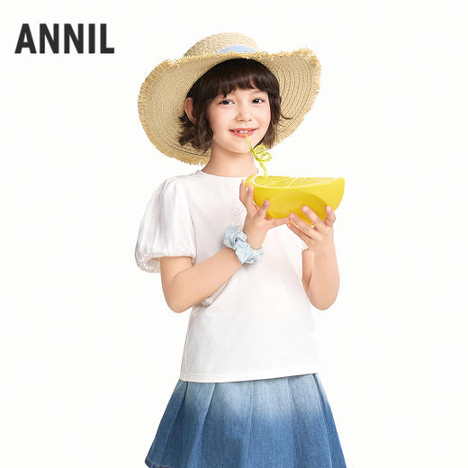 【实体店同款】女童短袖上衣夏季新款安奈儿童装AG621239 商品图1