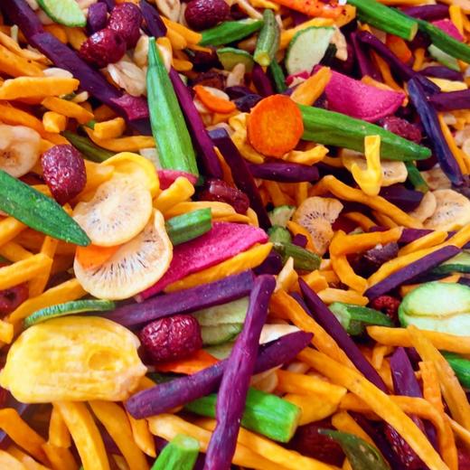 【香香脆脆！无负担】综合果蔬脆什锦脆片混合果蔬干脱水水果蔬菜干孕妇小孩零食香菇脆。xb 商品图2