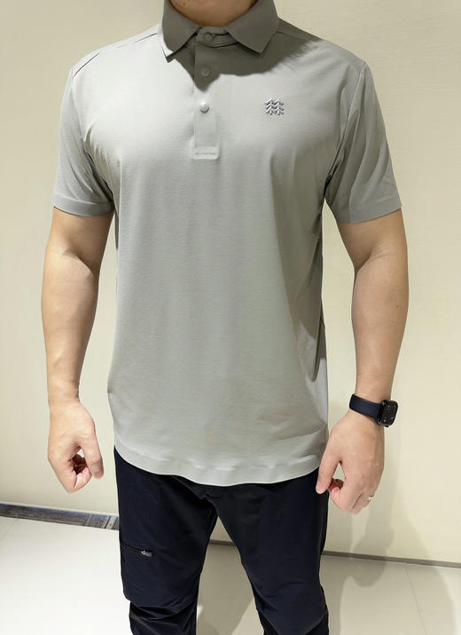 410-1 两棵树 压胶工艺 速干排湿抗菌 男士翻领短袖 跑量特价 商品图3