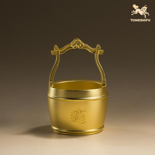 铜师傅《一桶金》书房装饰水桶铜摆件 招财进宝日进斗金乔迁礼物 商品图0