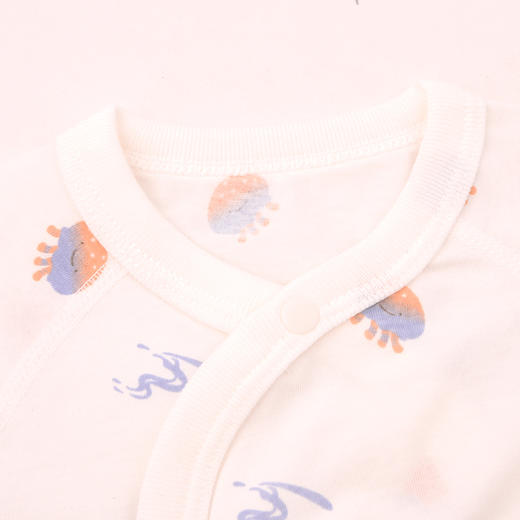 棉果果夏季新品男童女童新生儿纯棉凉感防蚊5A抗菌短袖半背衣M201110226204 商品图2