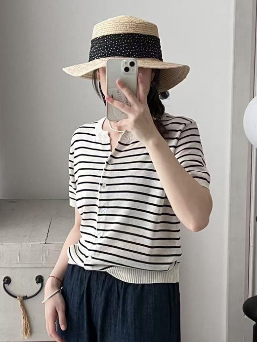 【门店同款】ENJOY夏季气质条纹针织衫 163243453 商品图0