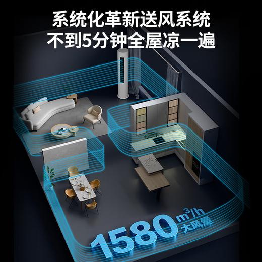 海尔（Haier）智家出品 统帅空调超省电3匹柜机双排铜管新一级能效 急速冷暖 京东家用客厅立式空调 以旧换新 超省电 Air【新品上市】 3匹 双排大风量72LTA1 商品图5