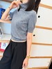 古驰 最新款灰色高领针织短袖 商品缩略图0